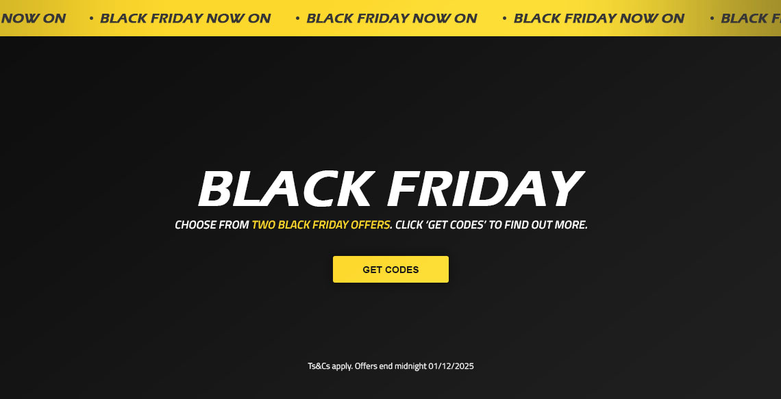 Black Friday | 2 Offers | Pendle Sportswear