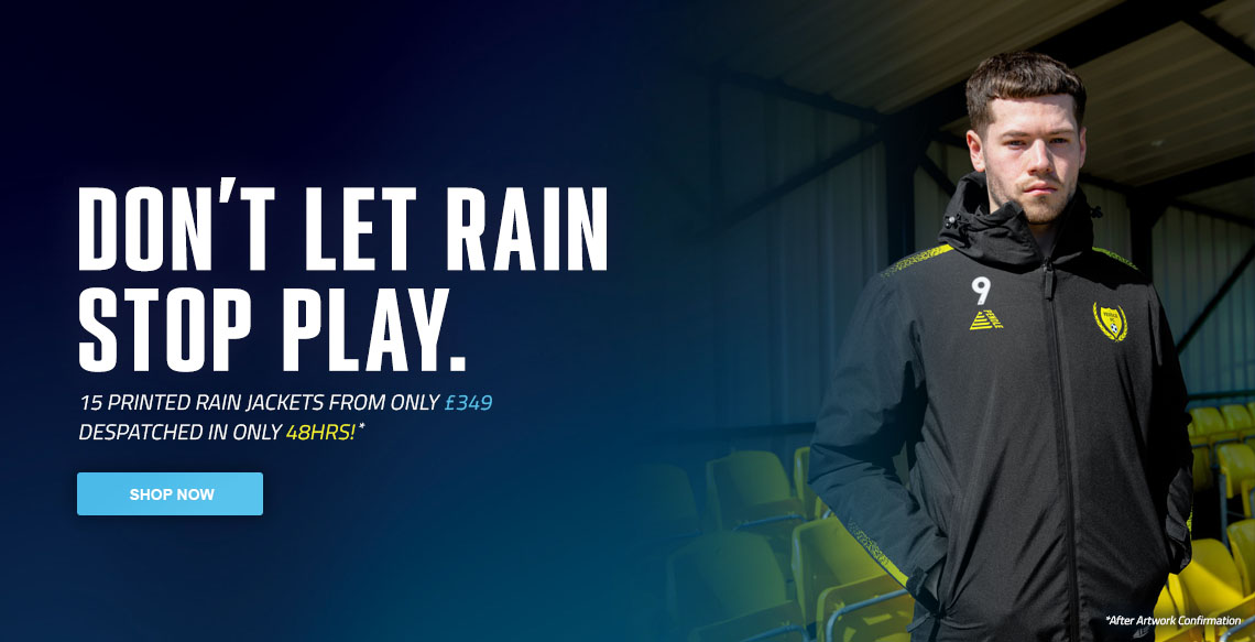 Don't Let Rain Stop Play. Rainwear From Pendle Sportswear