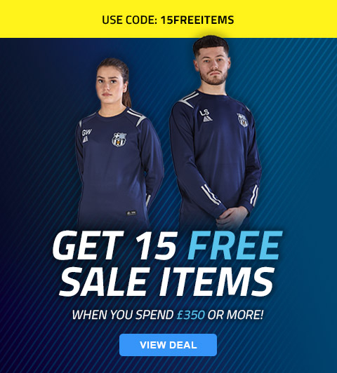 Get 15 Free Sale Items When You Spend £350+ | Pendle Sportswear