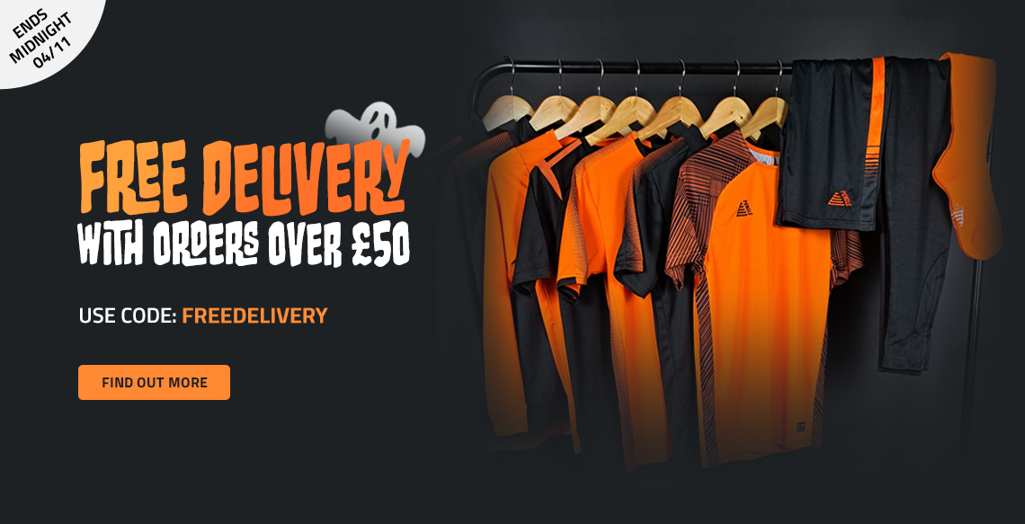 Get Free Delivery On Orders Over £50 | Pendle Sportswear