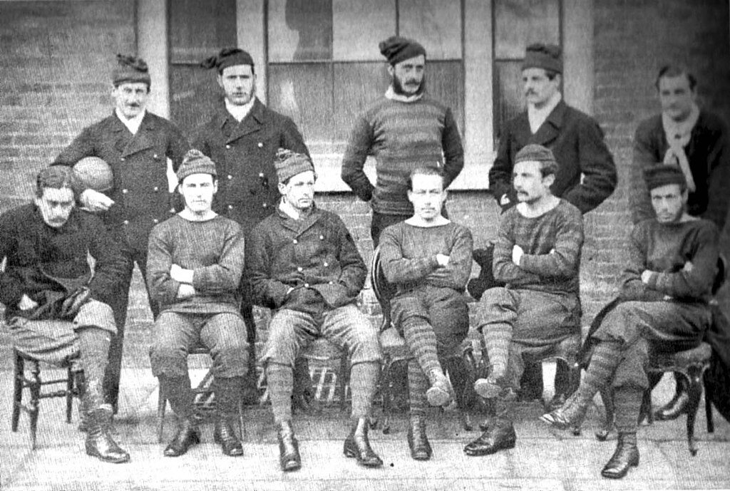 The Royal Engineers Football Team picture in 1872