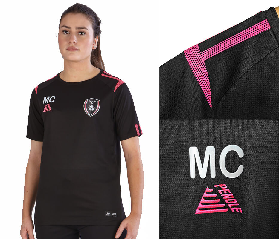 New football training wear 2025 - Atlanta 2.0 t-shirt in black and pink