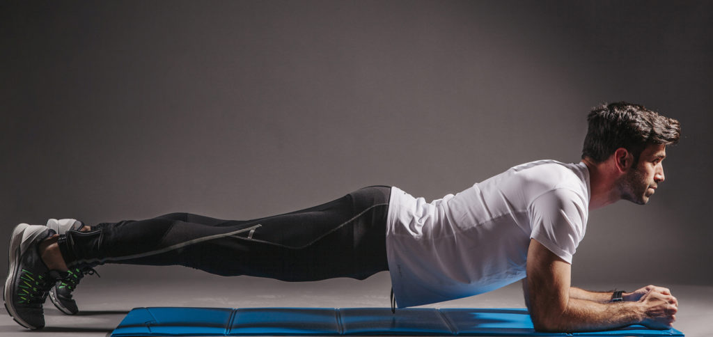 Man doing a plank