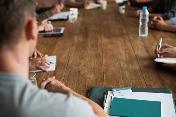 Football club committee meeting