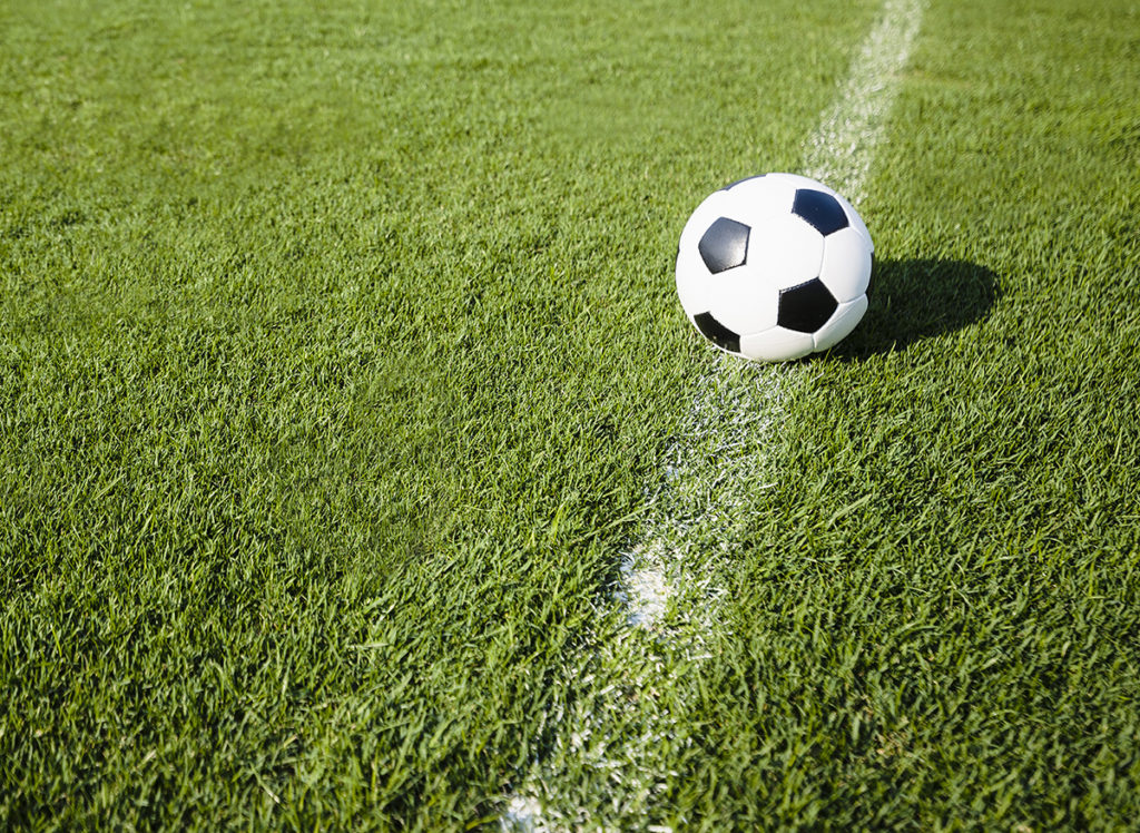 Grassroots Football Pitch and Ball