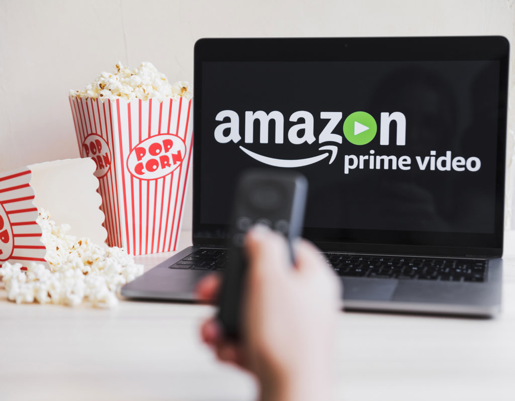 Looking at Prime Video on laptop Looking at Prime Video on laptop
