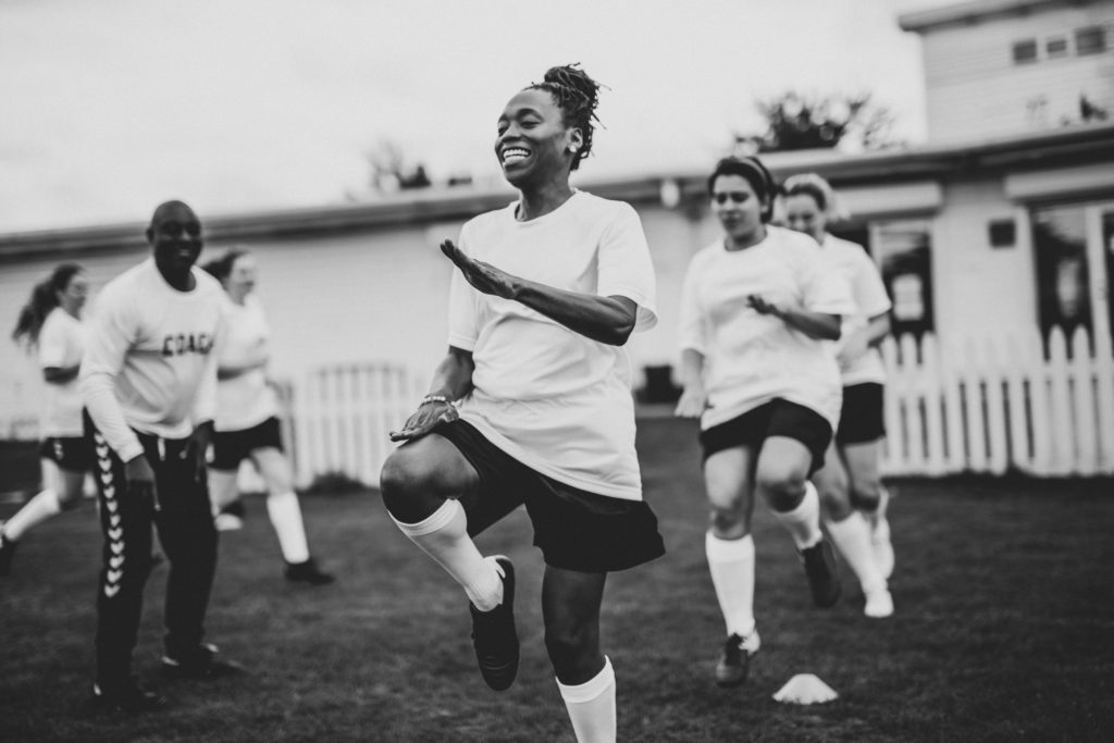 Women's Football Training Session