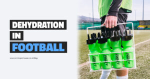 Dehydration in football blog cover image