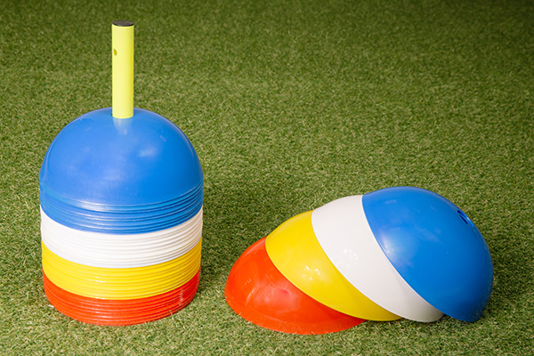 Dome shaped football cones