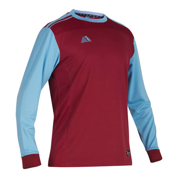 Dortmund football shirt in maroon/sky