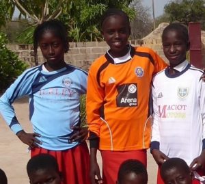 Gambian kids wearing Pendle shirts
