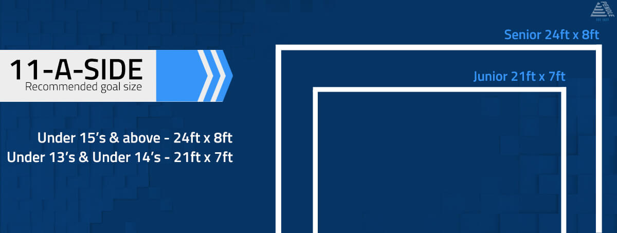 11-a-side football goal size