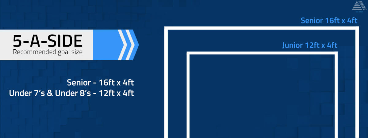 5-a-side recommended goal size