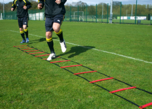 Football Agility Ladder Training Drill