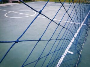 Net around futsal field