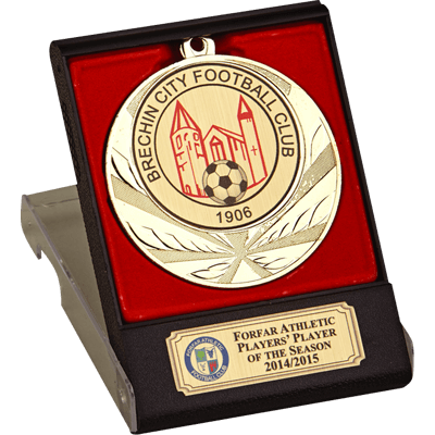 Boxed Football Medal