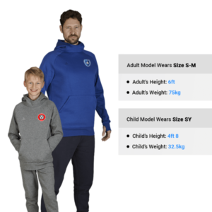 Sports Hoodies - Size guide