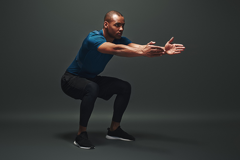 Plyometric exercises - squat jumps